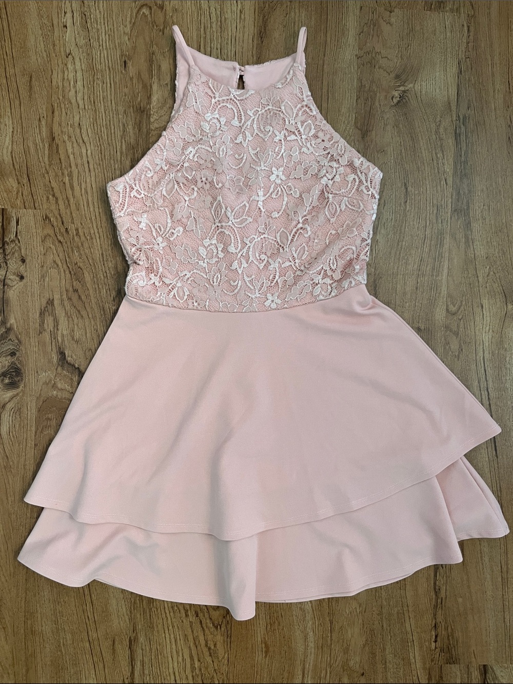 B. Smart Sleeveless Halter Mini Dress